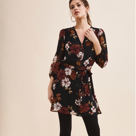 Floral Fit & Flare Dress